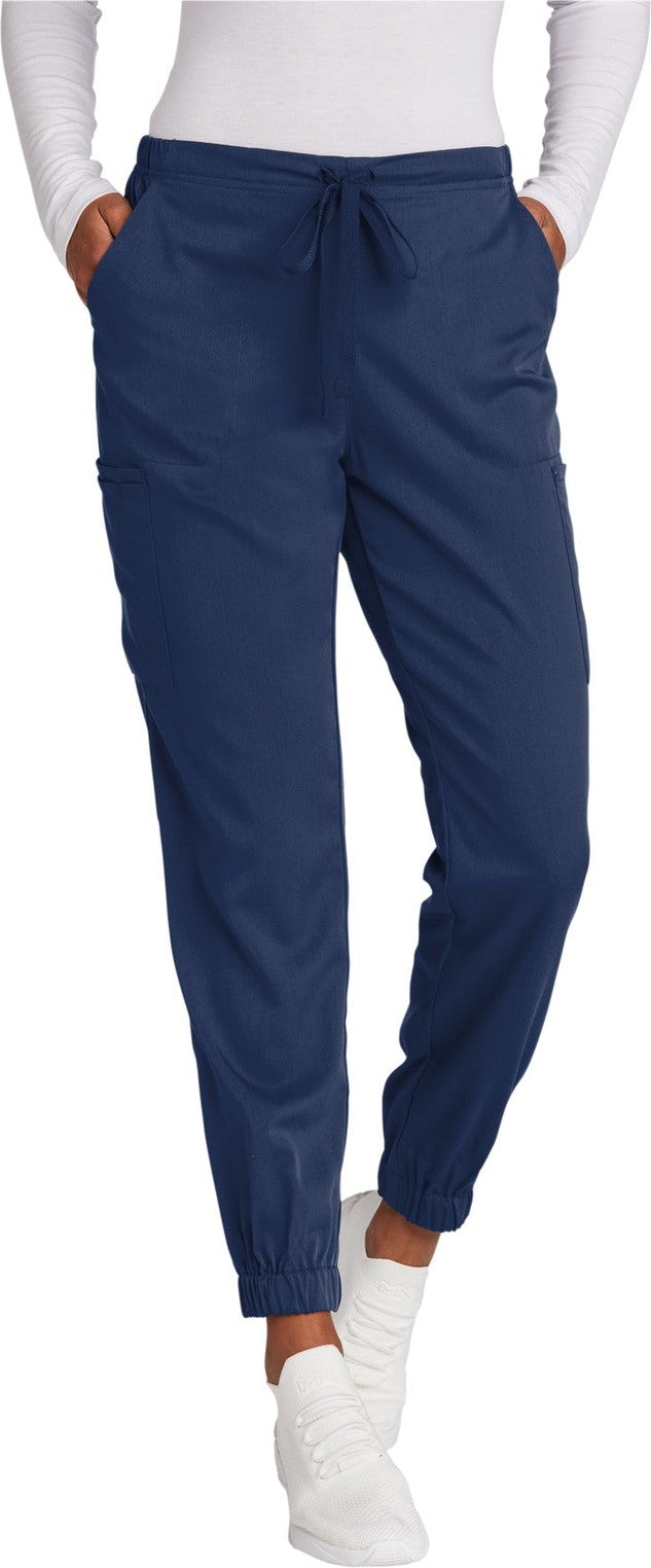 Front View of Navy Wink Women's Premiere Flex Jogger Pant WW4258