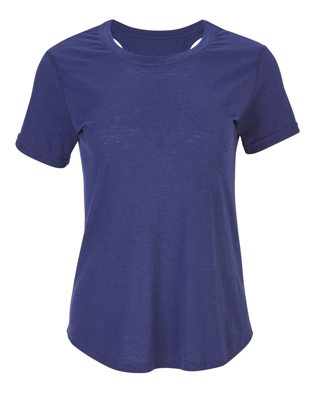 Front View of Navy Women's Cut-It-Out T-Shirt - T67