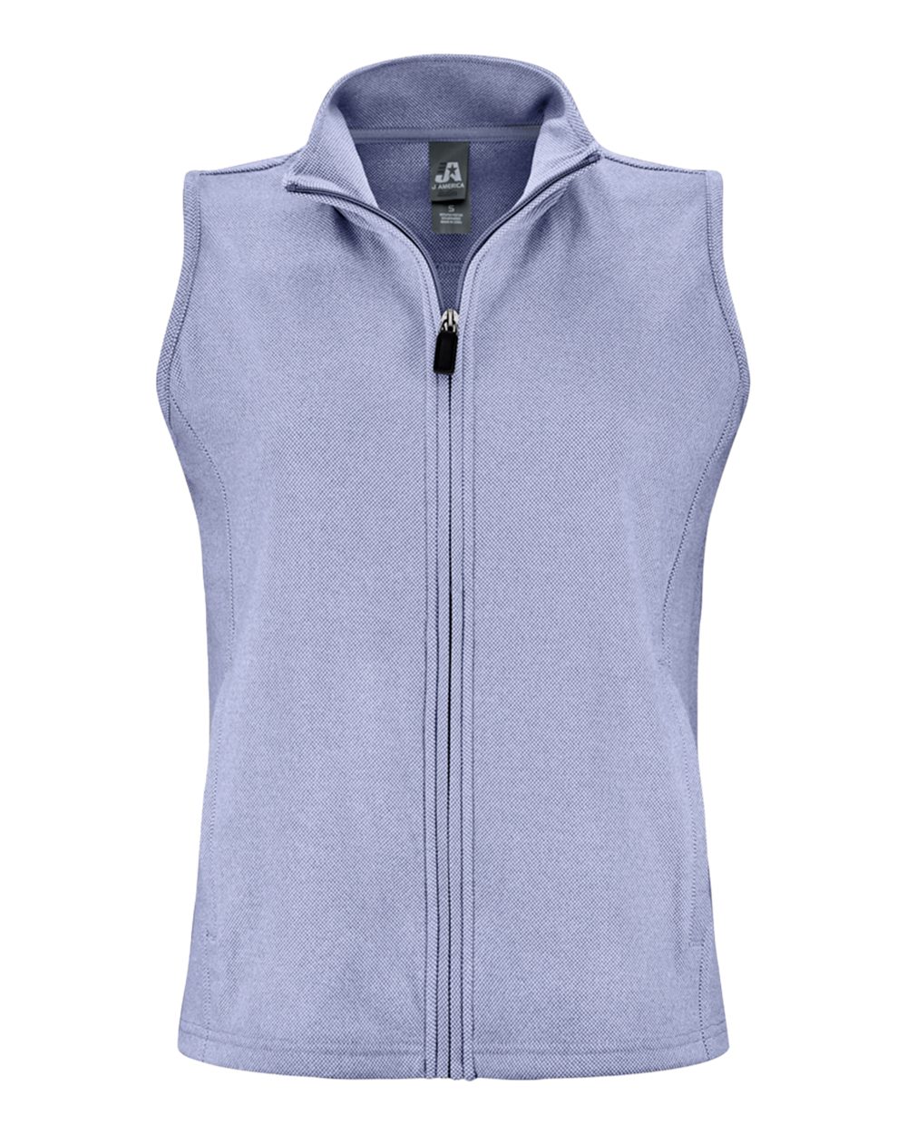 Front View of Navy Women's Element Fleece Vest - 8764 plain