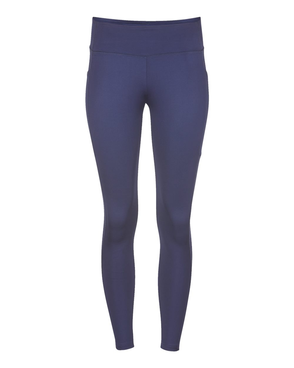 Front View of Navy Women's Luna Leggings - BW6301