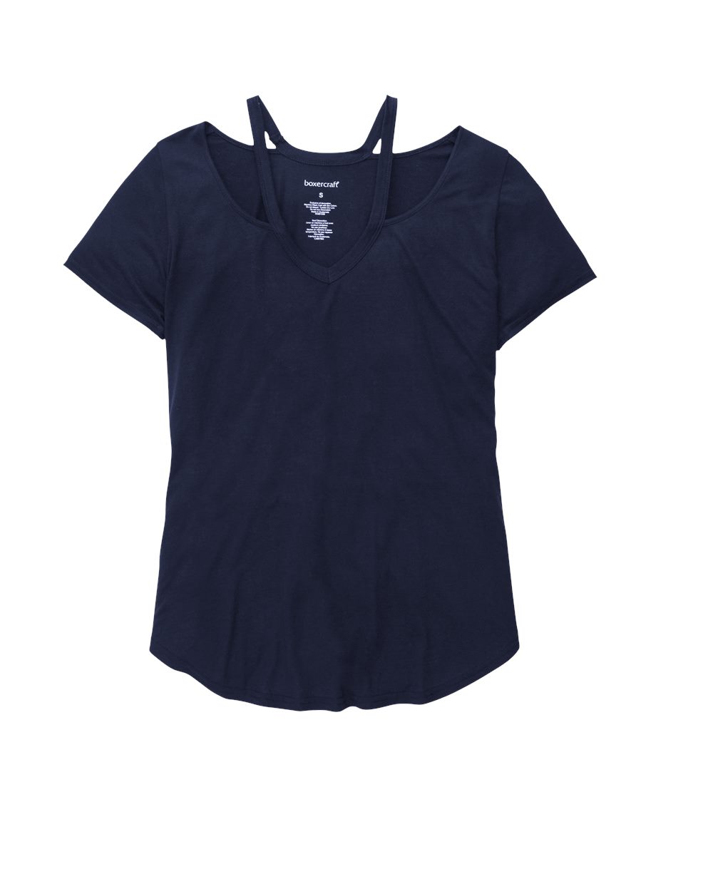 Front View of Navy Women's Moxie T-Shirt - T53