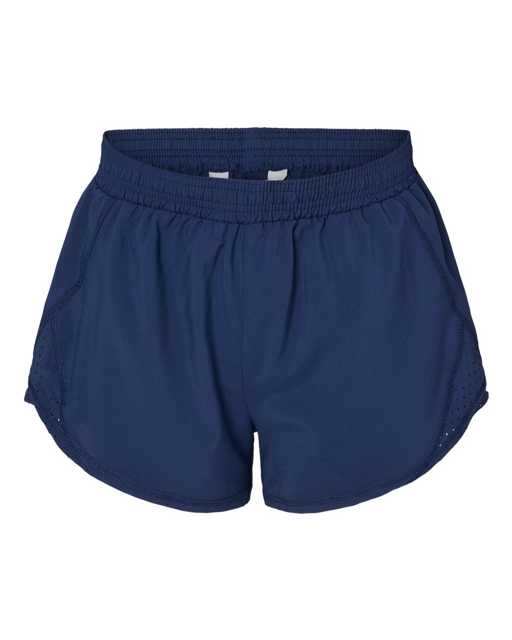 Front View of Navy Women's Olympia Shorts - BW6101