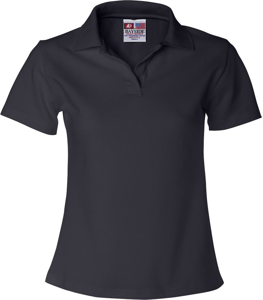 Navy Women's USA-Made V-Neck Polo - 1050