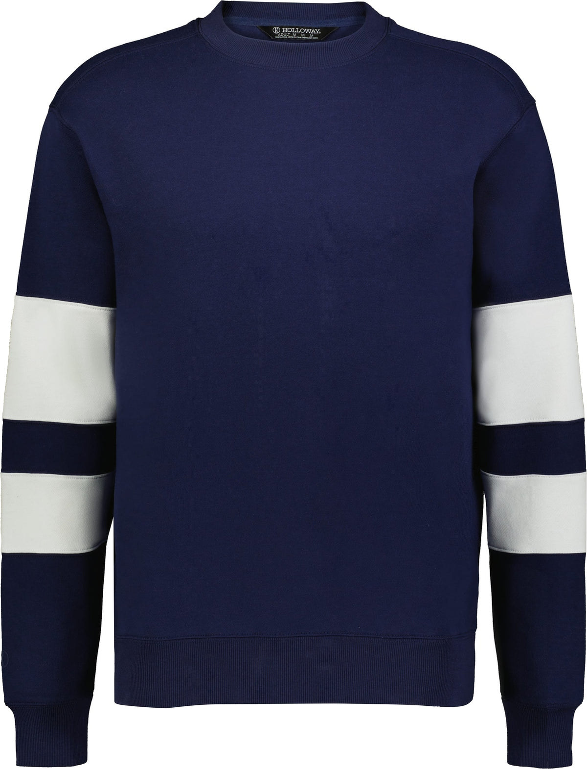 Front View of NAVY/WHITE JACKSON WAY CREW