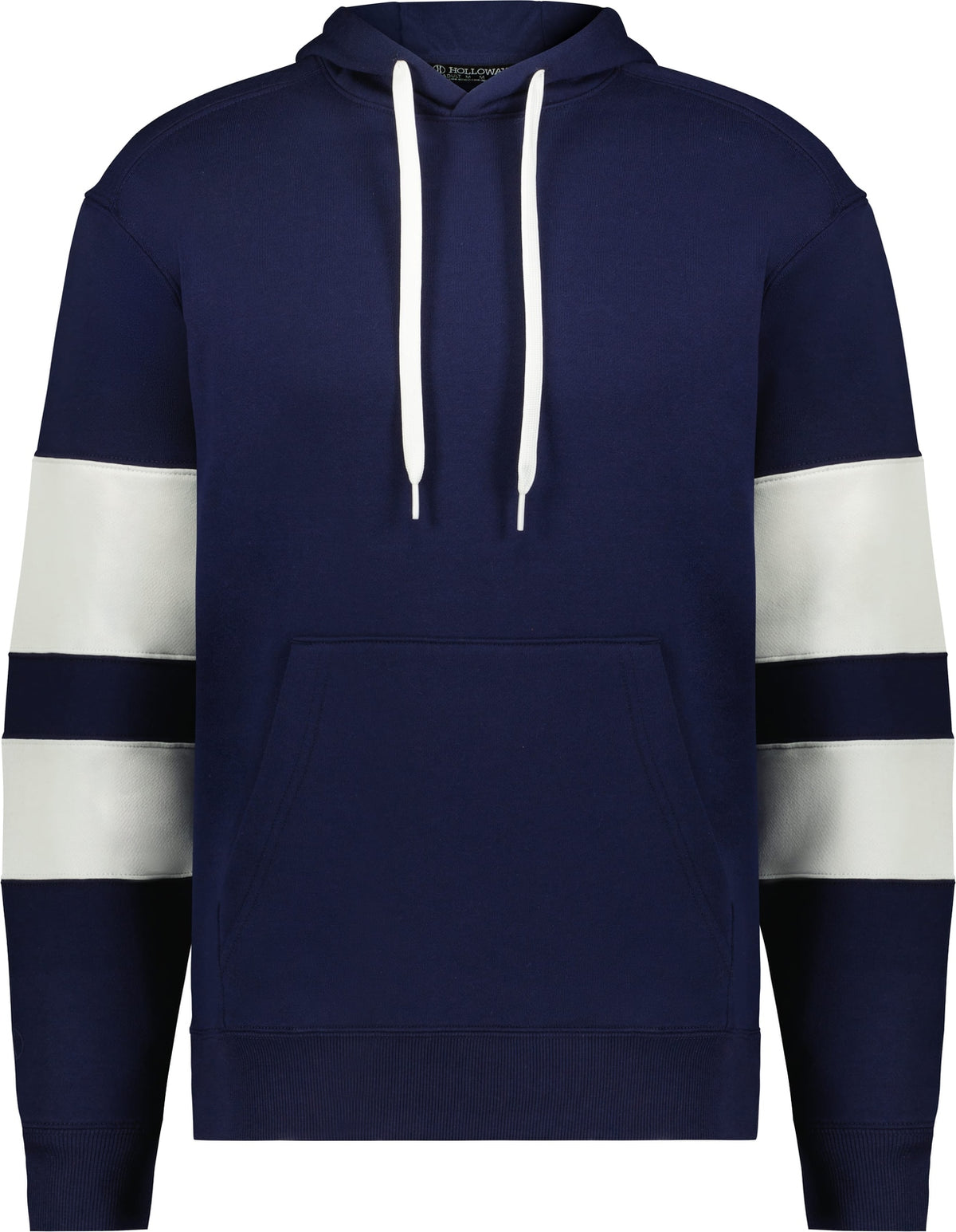 Front View of NAVY/WHITE JACKSON WAY HOODIE