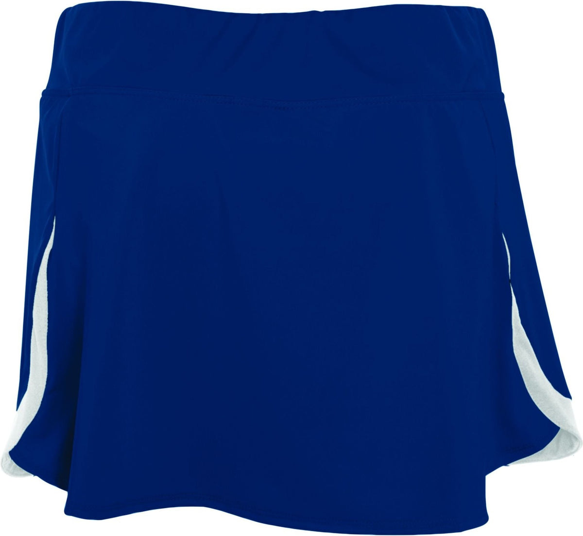 Front View of NAVY/WHITE LDS ACTION COLOR BLOCK SKORT
