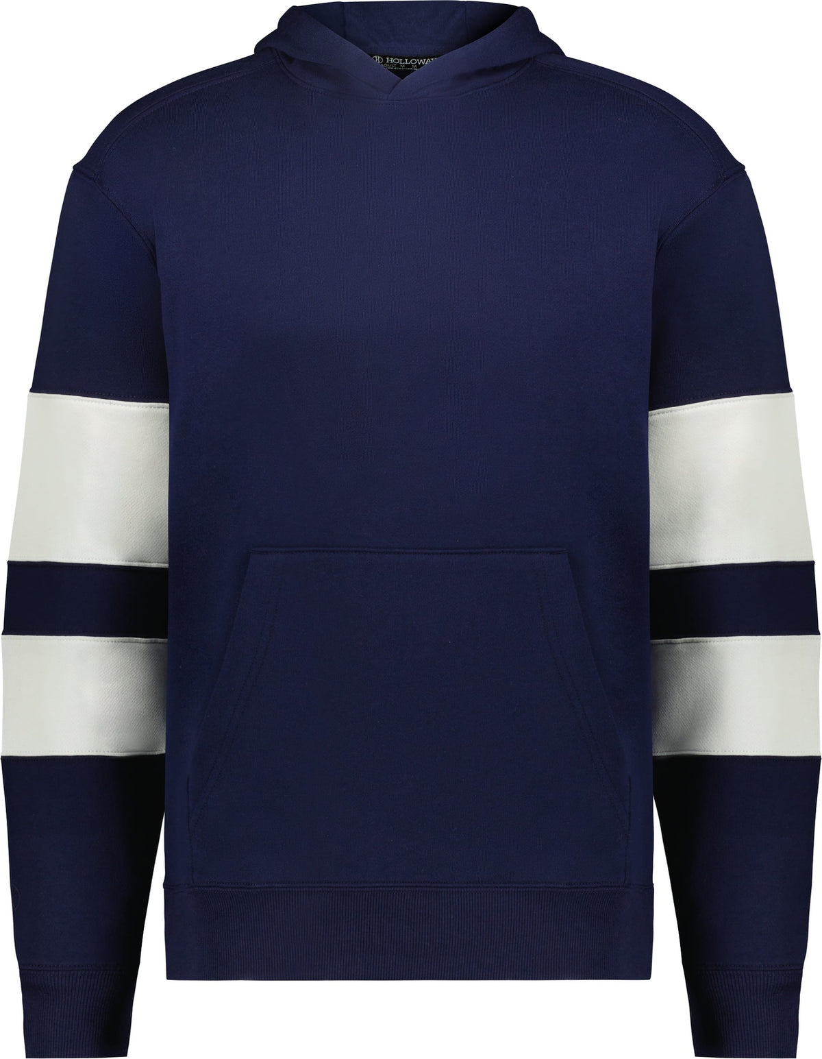 Front View of NAVY/WHITE YTH JACKSON WAY HOODIE