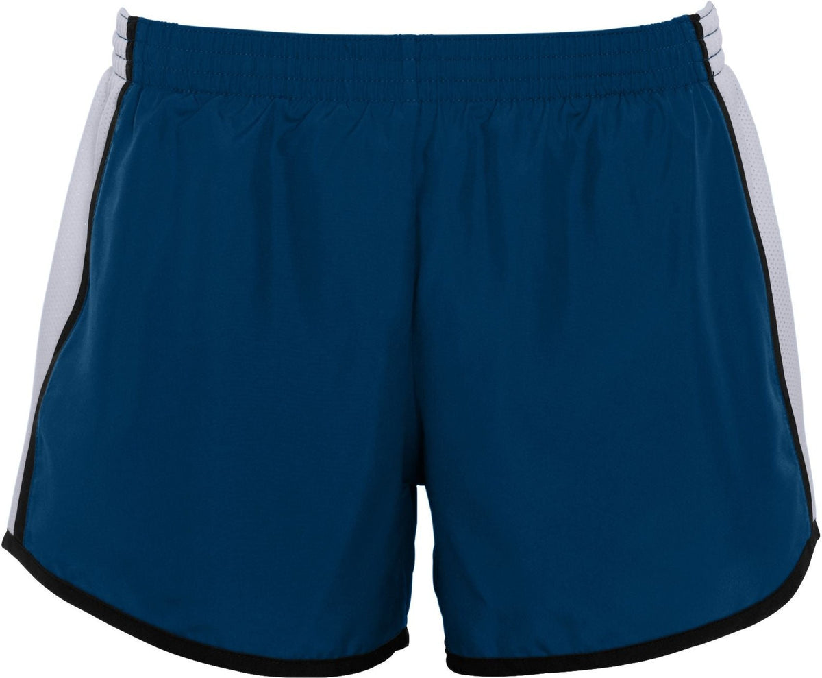 Front View of NAVY/WHITE/BLACK LDS JR FIT PULSE TEAM SHORT