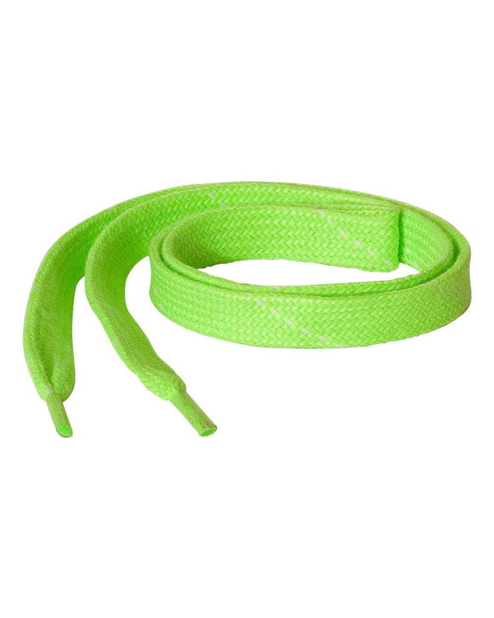 Front View of Neon Green Custom-Color Laces - 8831
