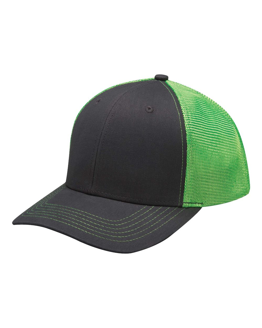 Front View of Neon Green Prodigy Cap - PR102