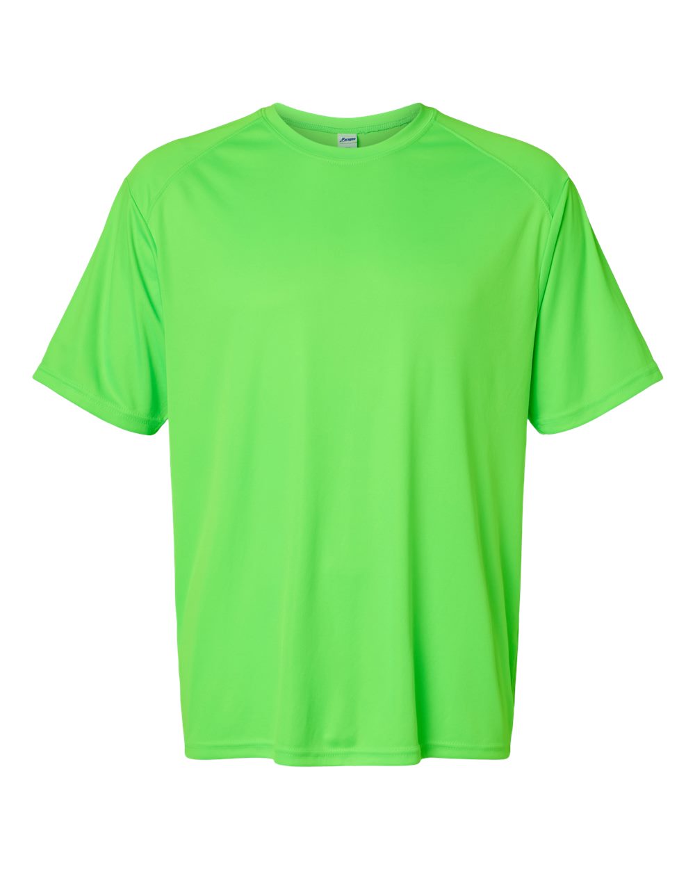 Front View of Neon Lime Islander Performance T-Shirt - 200