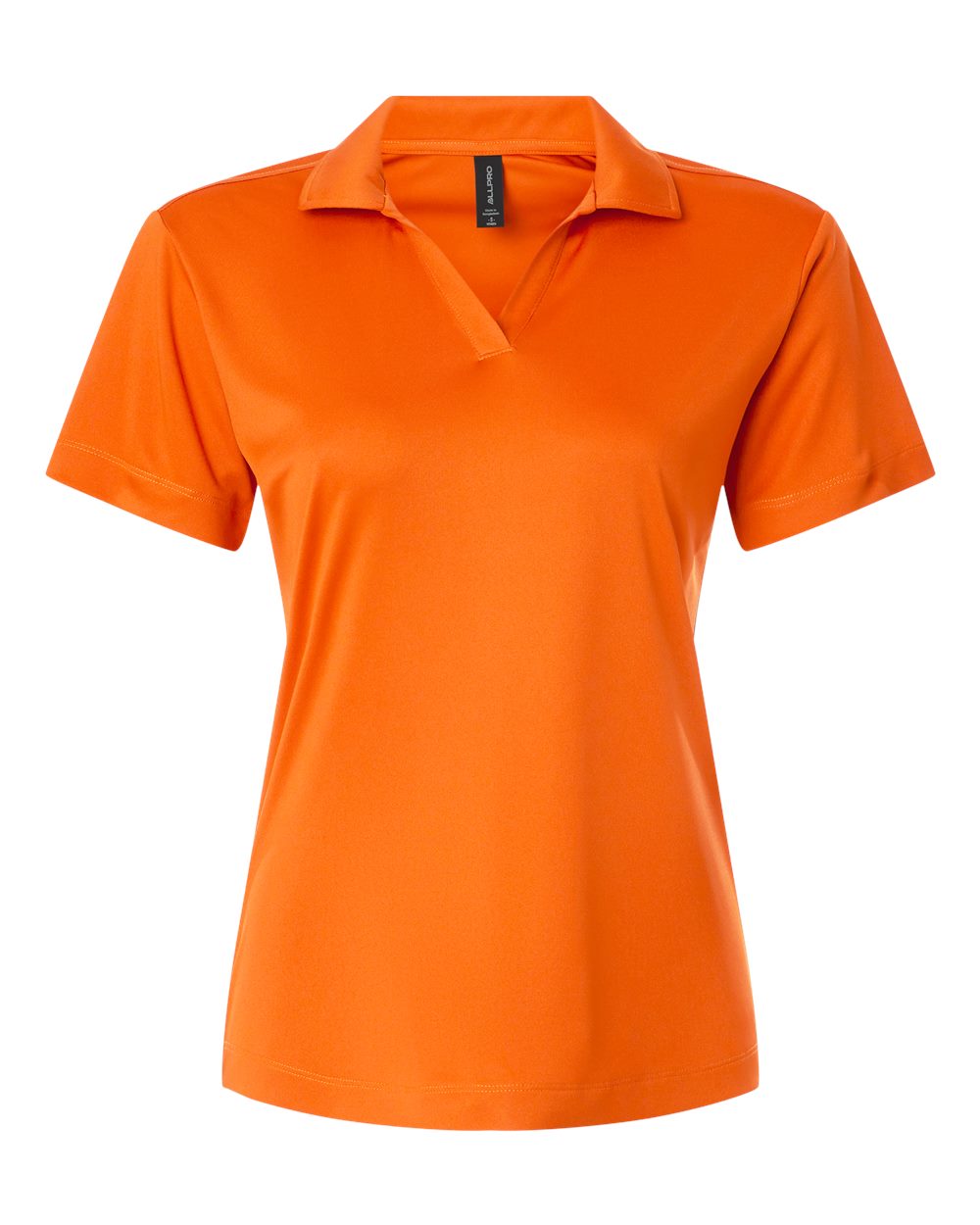 Front View of Neon Orange Pro-Lock Women's Performance Polo - 41800L
