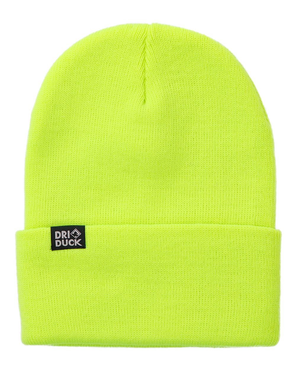 Front View of Neon Yellow Coleman Cuffed Beanie - 3523