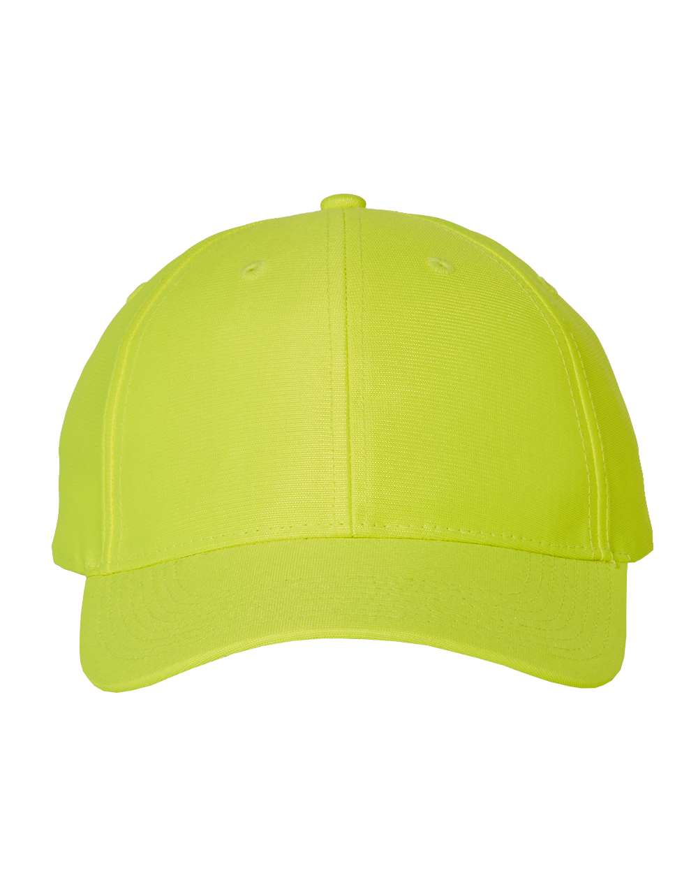 Front View of Neon Yellow Safety Cap - SN100