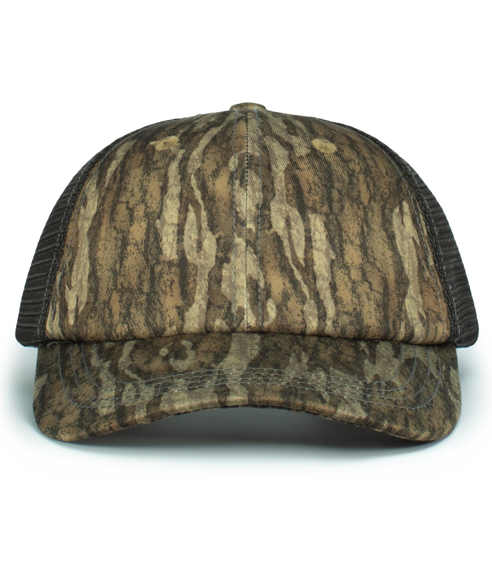 NEW BOTTOMLAND/LT CHARCOAL/NEW BOTTOMLAND VINTAGE MOSSY OAK TRUCKER