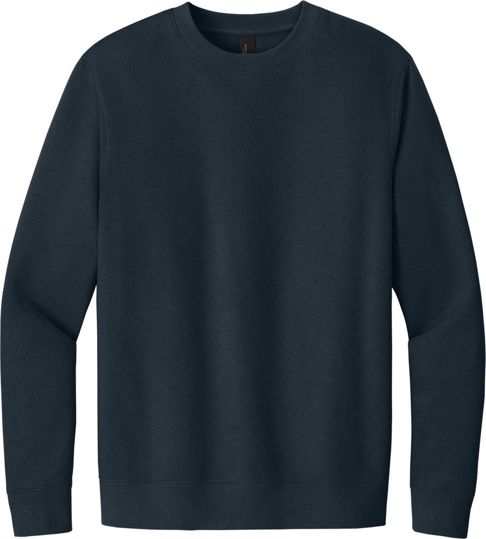 Front View of New Navy District V.I.T. Fleece Crew DT6104