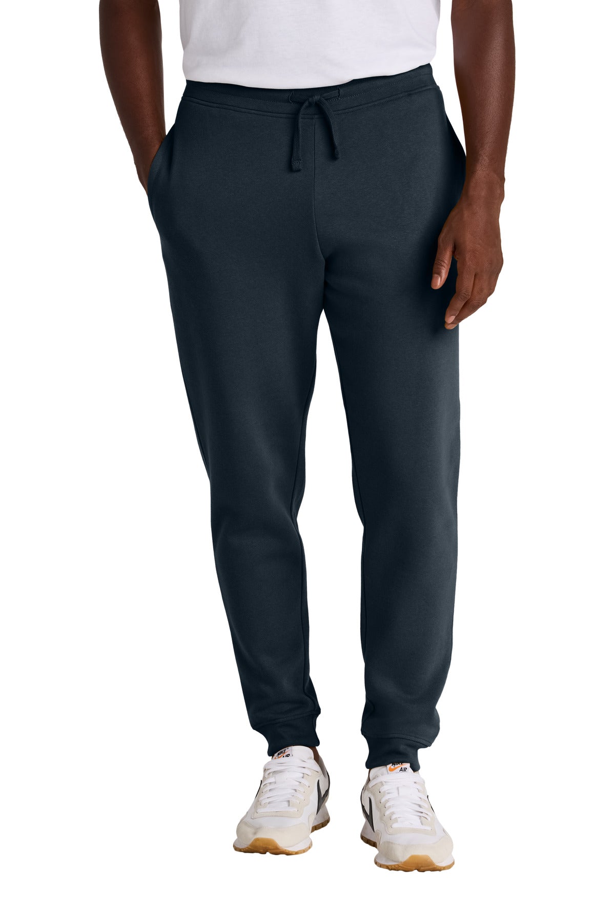 Front View of NewNavy District V.I.T. Fleece Jogger DT6107