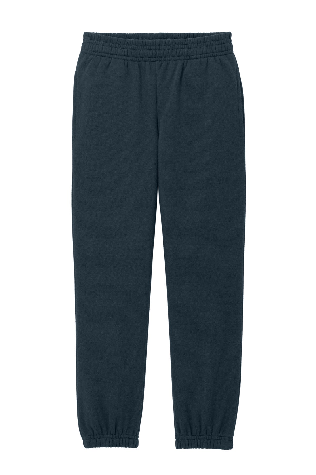 Front View of NewNavy District Youth V.I.T. Fleece Sweatpant DT6112Y