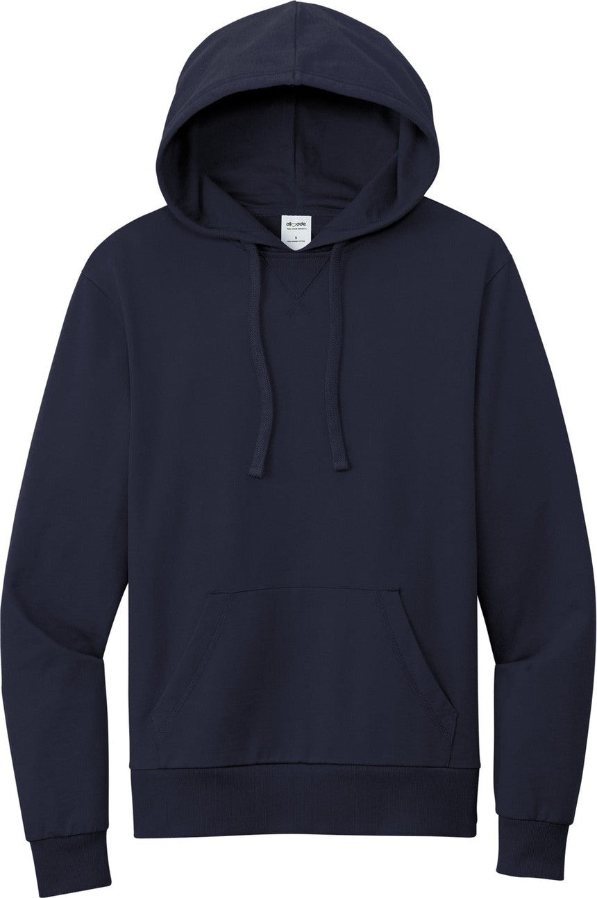 Front View of NghtSkyNvy Allmade Unisex Organic French Terry Pullover Hoodie AL4000