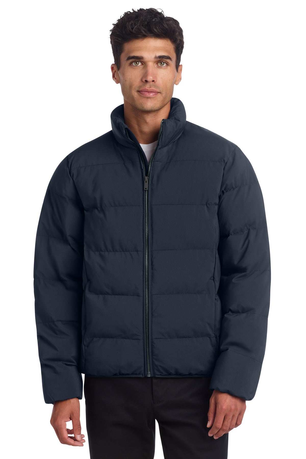 Front View of NightNavy Mercer+Mettle Puffy Jacket MM7210
