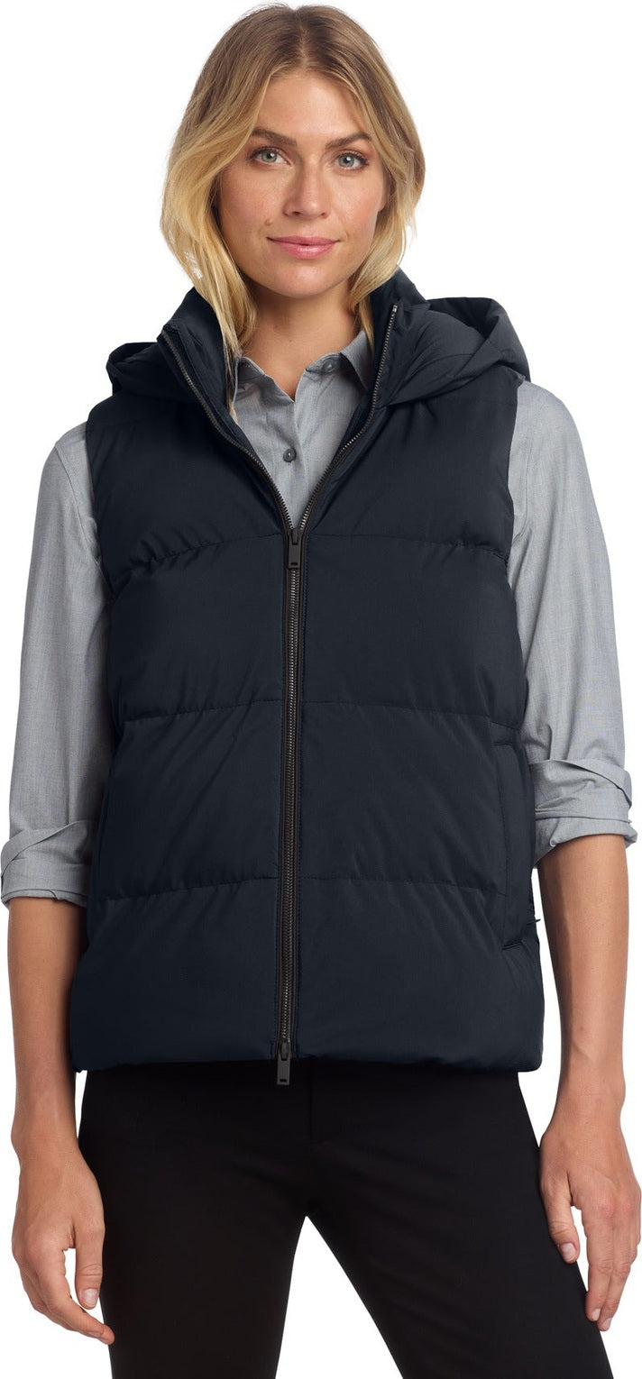 Front View of NightNavy Mercer+Mettle Women's Puffy Vest MM7217