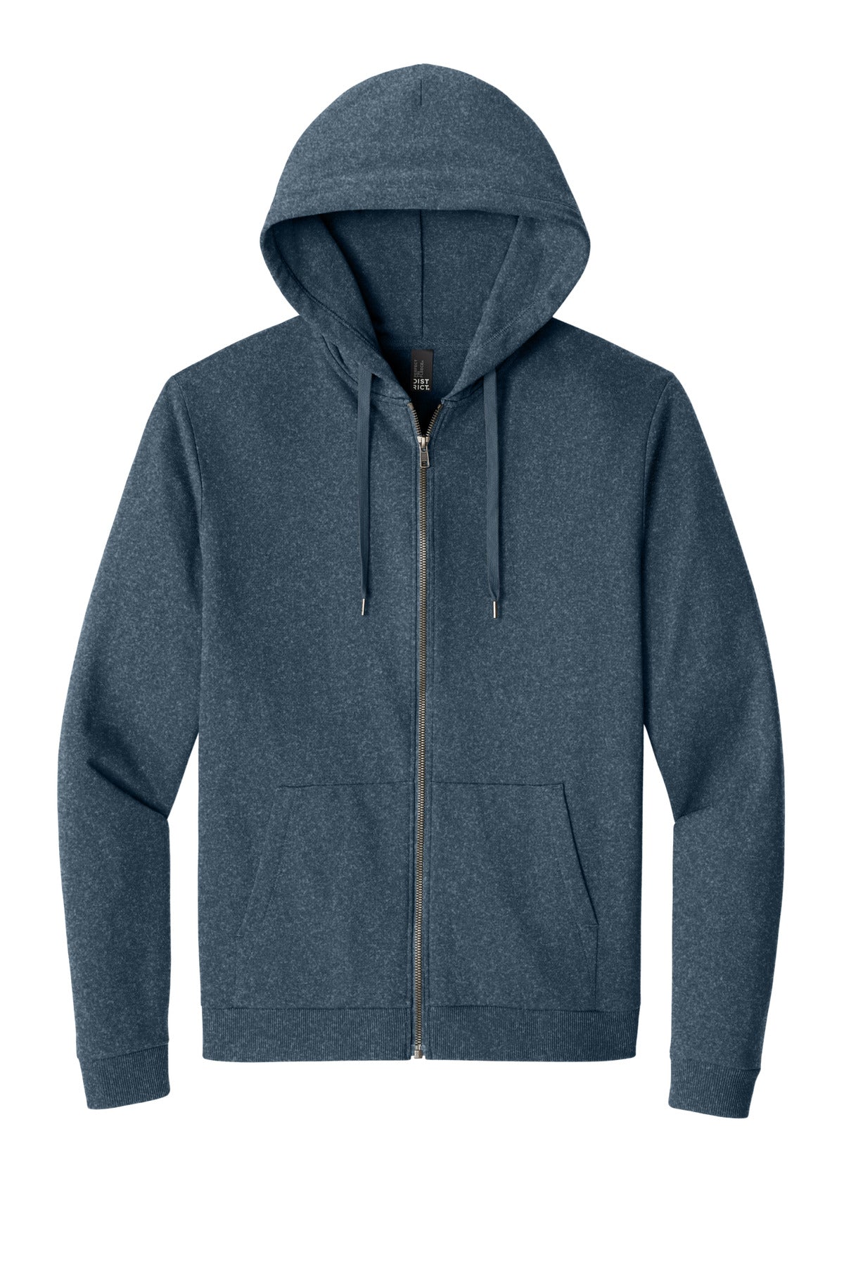 Front View of NvyFrost District Perfect Tri Fleece Full-Zip Hoodie DT1302