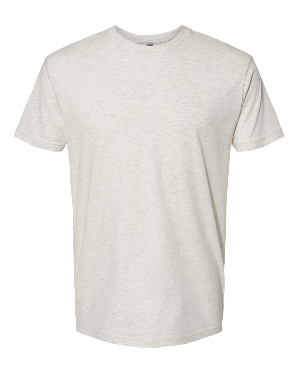 Front View of Oatmeal Cotton T-Shirt - 3600