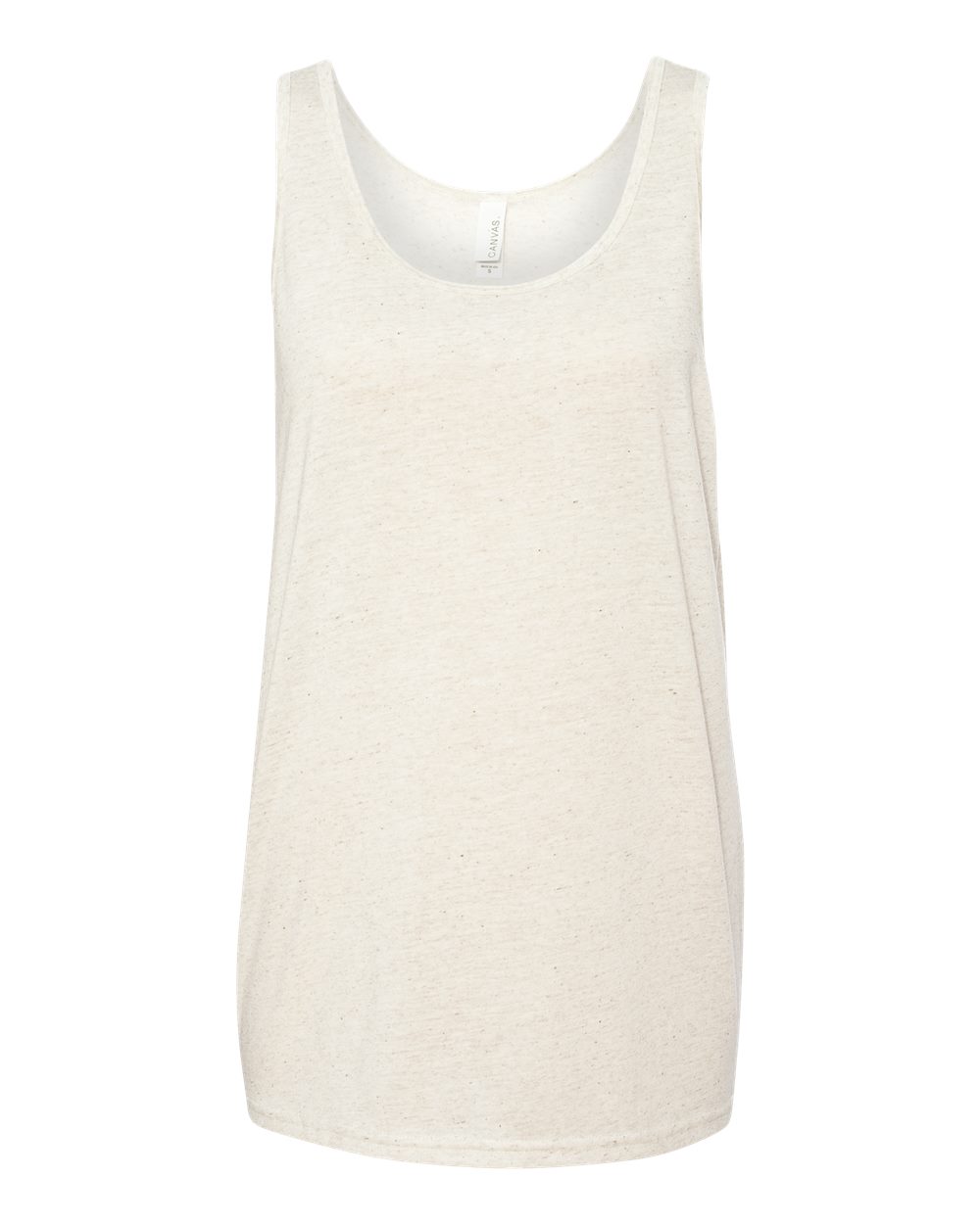 Front View of Oatmeal Triblend Triblend Tank - 3484