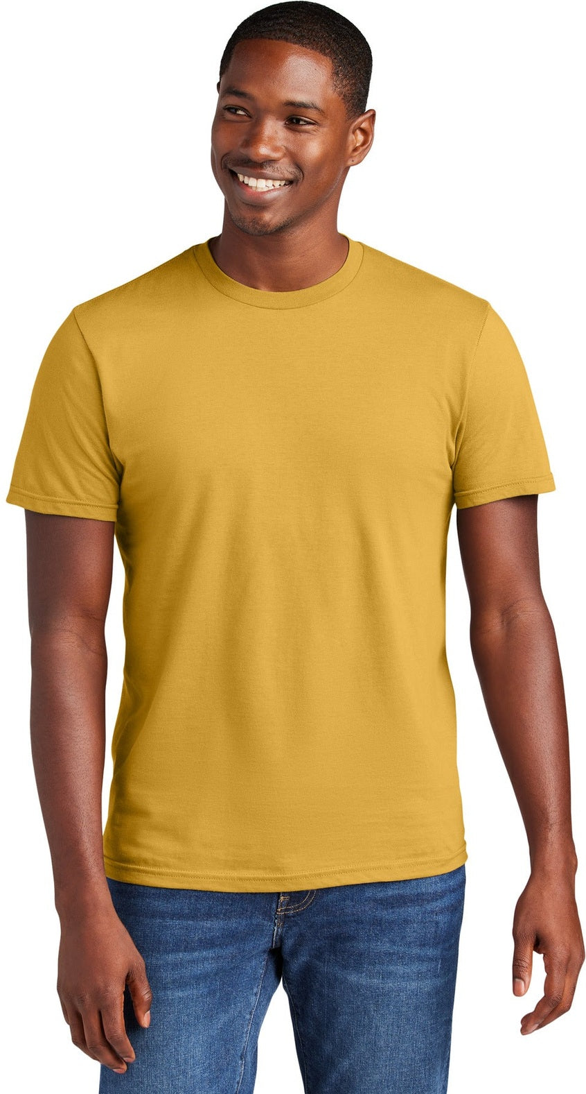 Front View of OchreYlw District Very Important Tee . DT6000