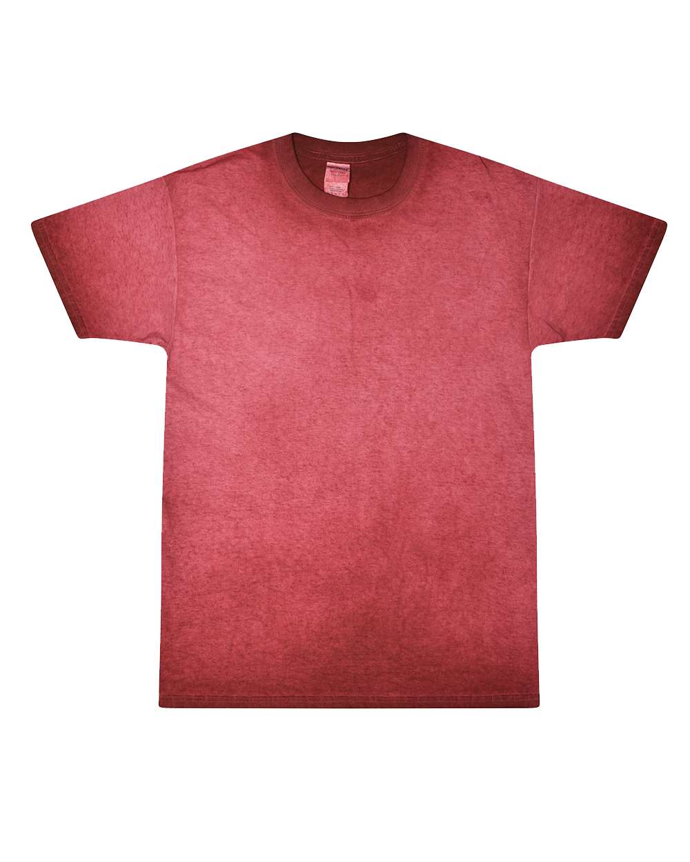 Front View of Oil Red Oil Wash T-Shirt - 1310