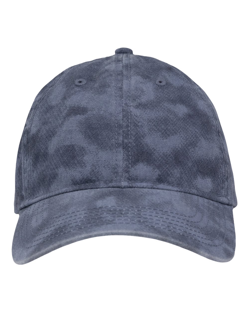 Front View of Old Wash Blue Dad Hat Fit - SP1700