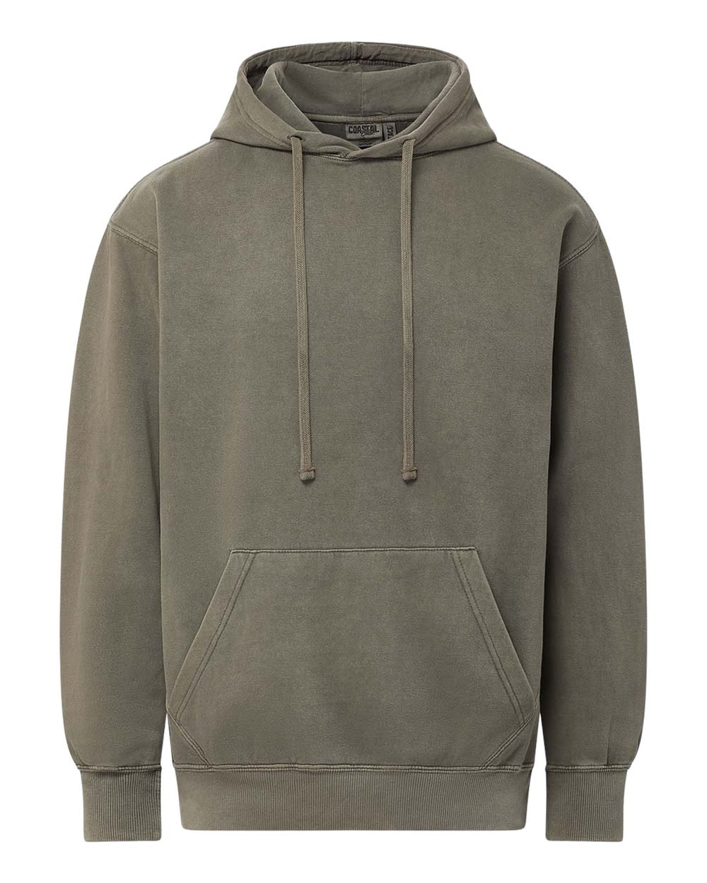 Front View of Olive Branch Men's Coastal Color™ Hooded Sweatshirt - 25100 plain