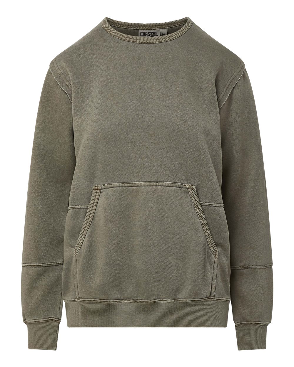 Front View of Olive Branch Women's Coastal Color™ Sweatshirt - W25167 plain