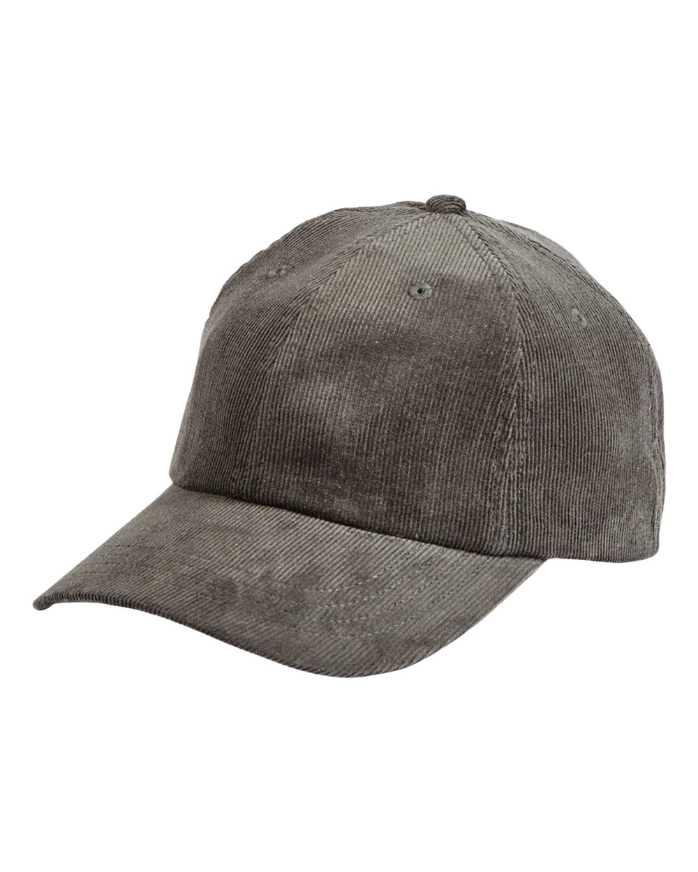 Front View of Olive Corduroy Cap - BA703