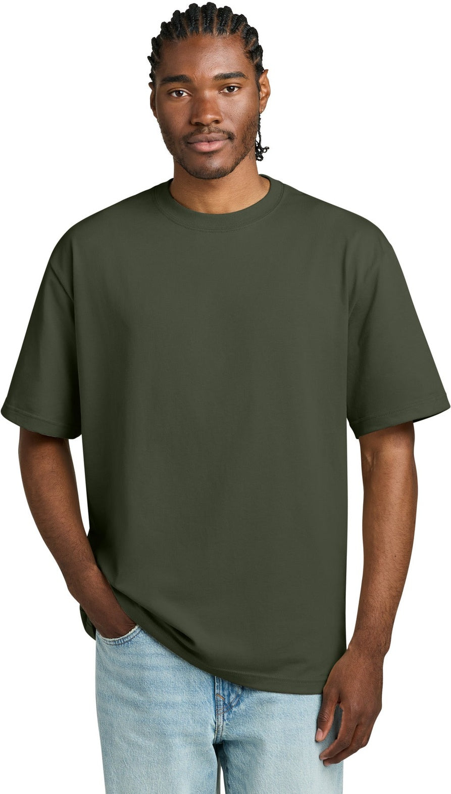 Front View of Olive District Heavyweight Very Important Tee DT6065