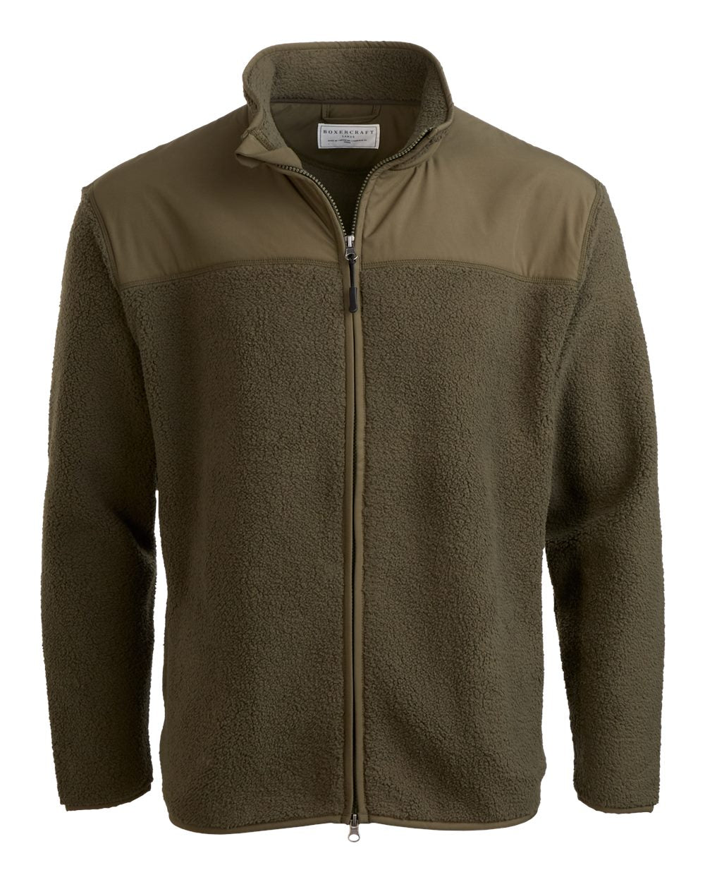 Front View of Olive Everest Peak Jacket - BM8102