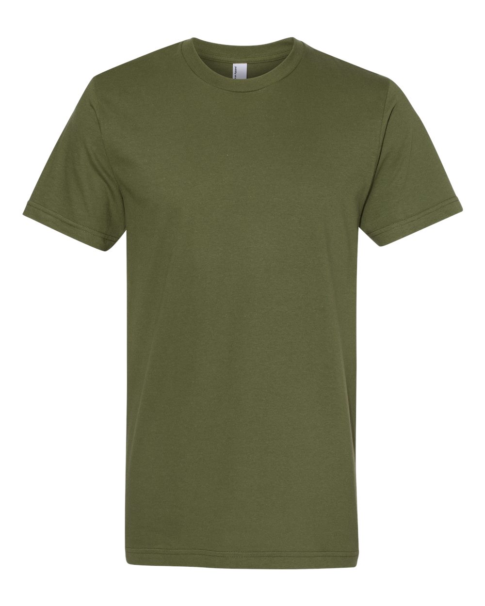 Front View of Olive Fine Jersey Tee - 2001
