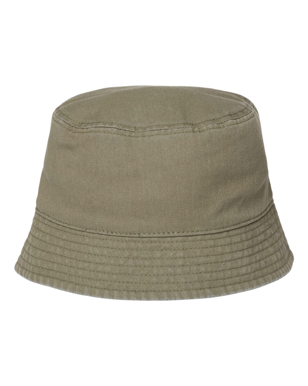 Front View of Olive Sustainable Bucket Hat - POWELL