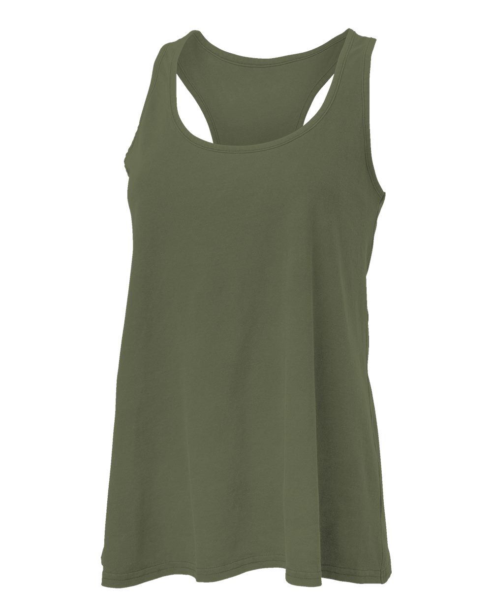Front View of Olive Women's Charm Tank Top - BW2503