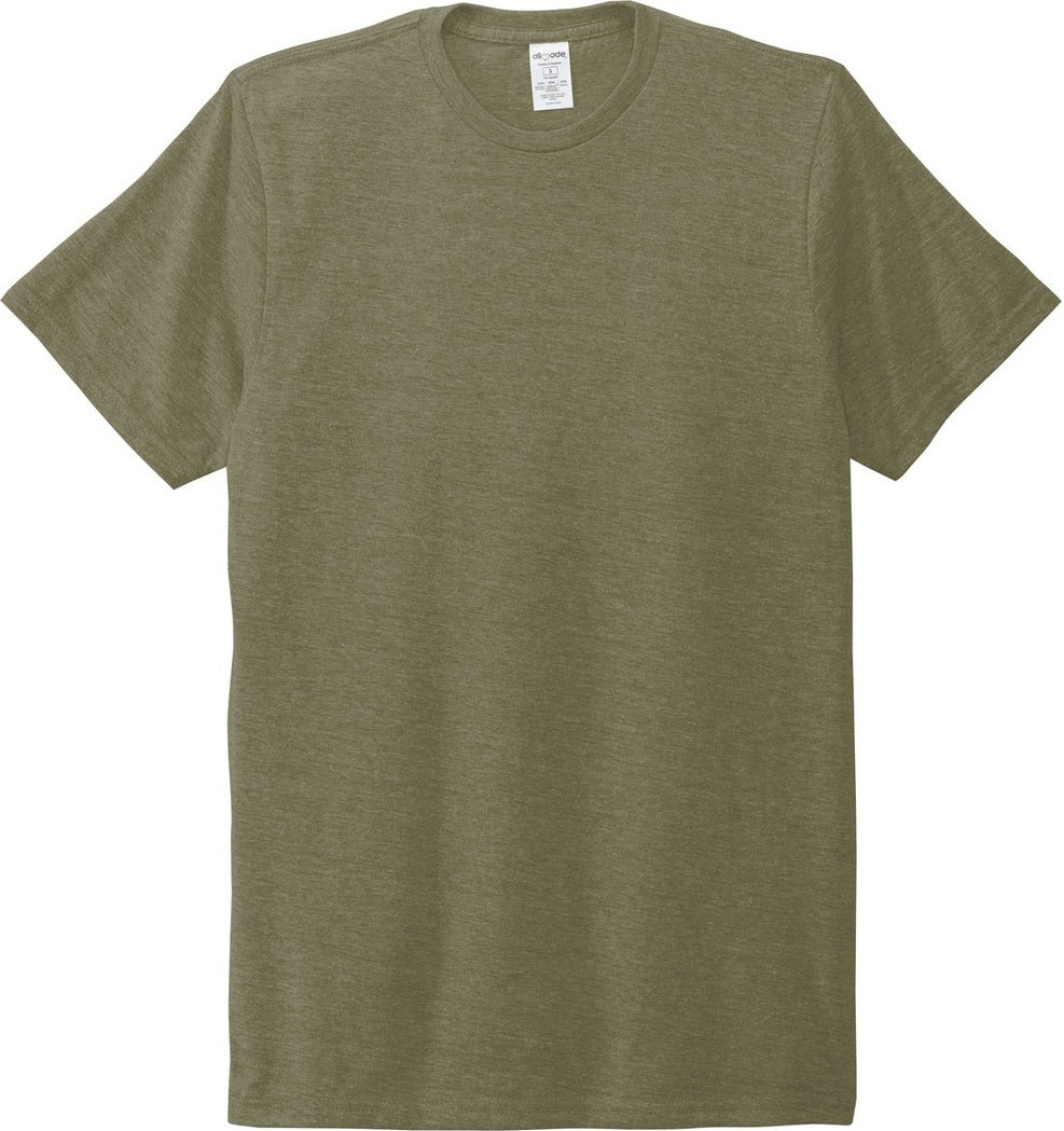 Front View of Olive You Grn Allmade Unisex Tri-Blend Tee AL2004