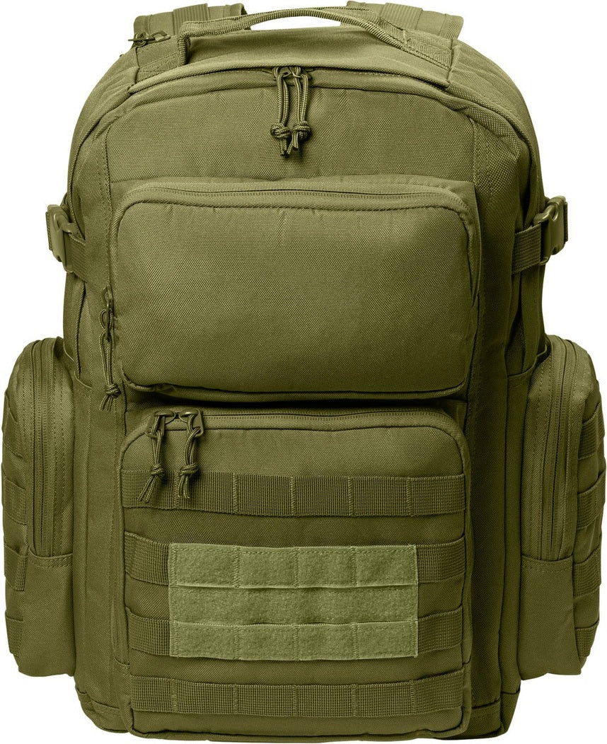 Front View of OlvDrabGn CornerStone Tactical Backpack CSB205