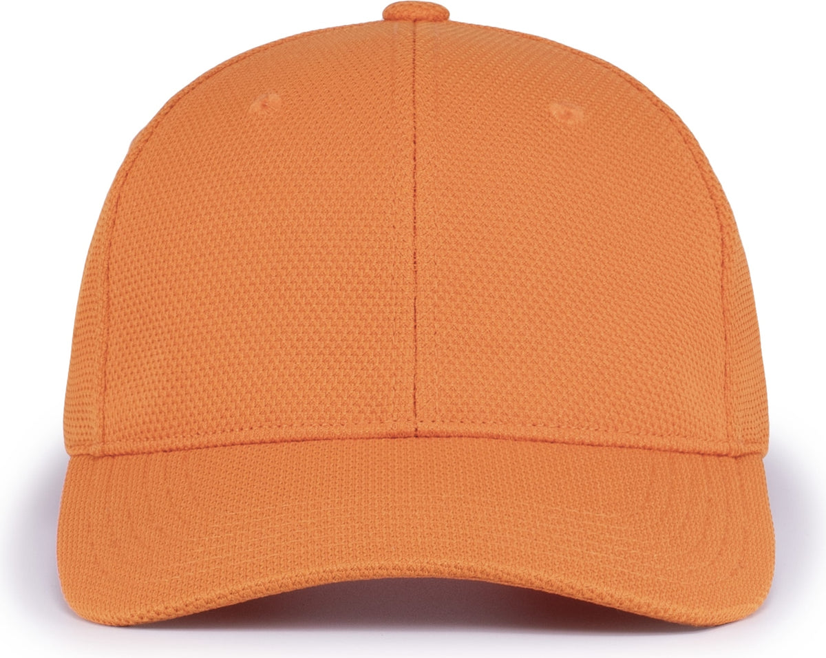 Front View of ORANGE ADJUSTABLE WICKING MESH CAP