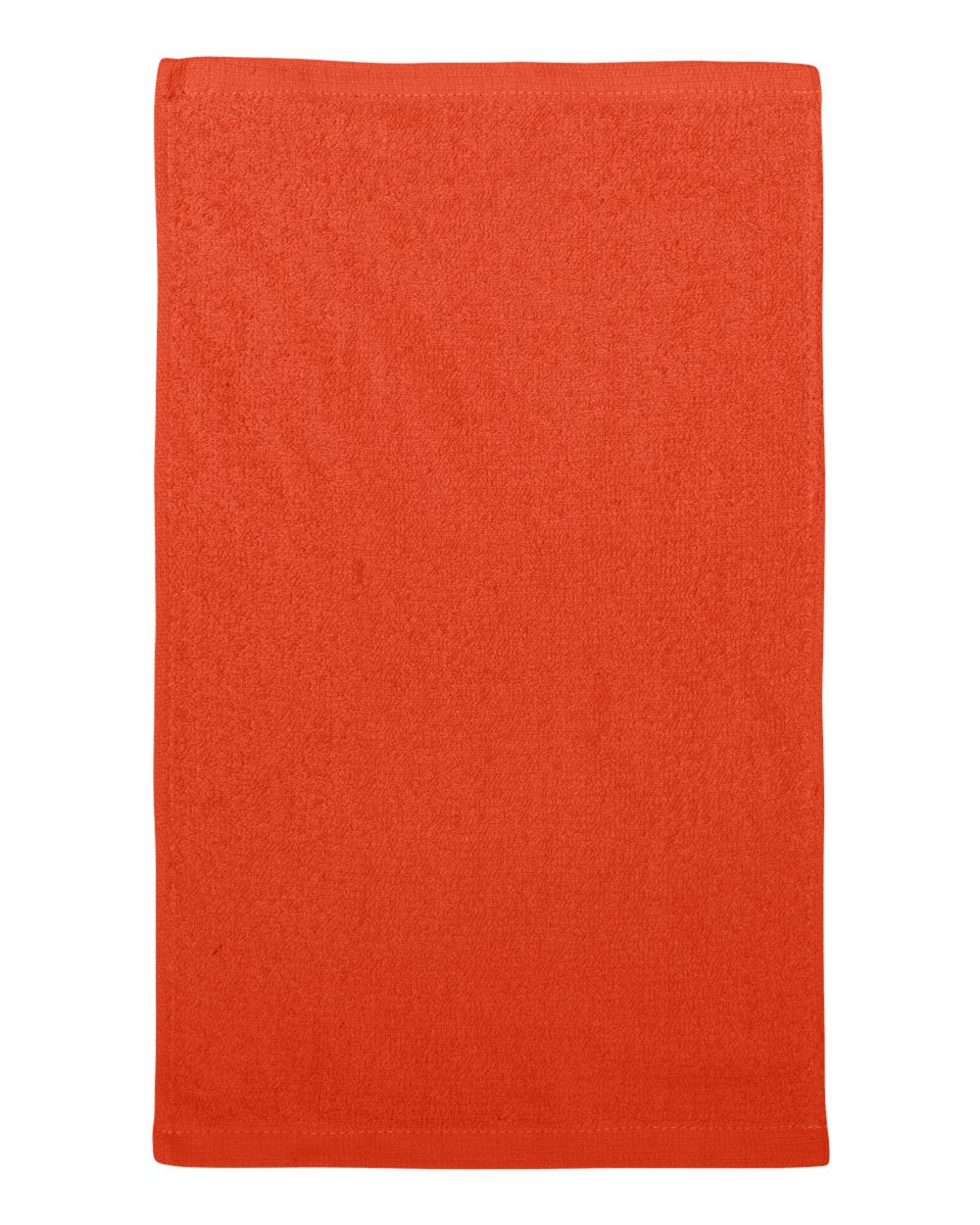 Front View of Orange Budget Rally Towel - T18