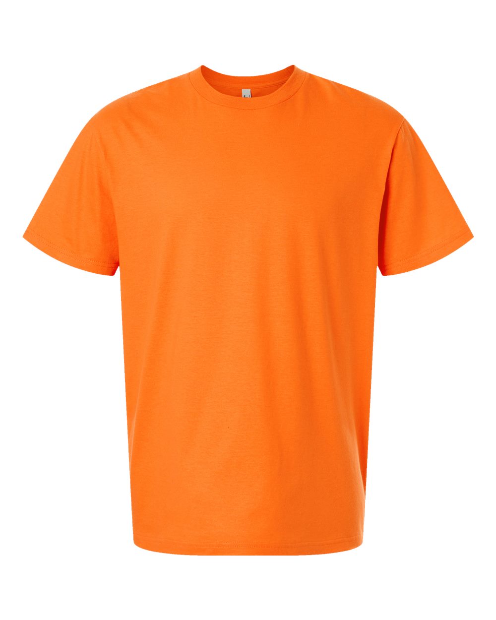 Front View of Orange Fine Jersey Tee - 2001