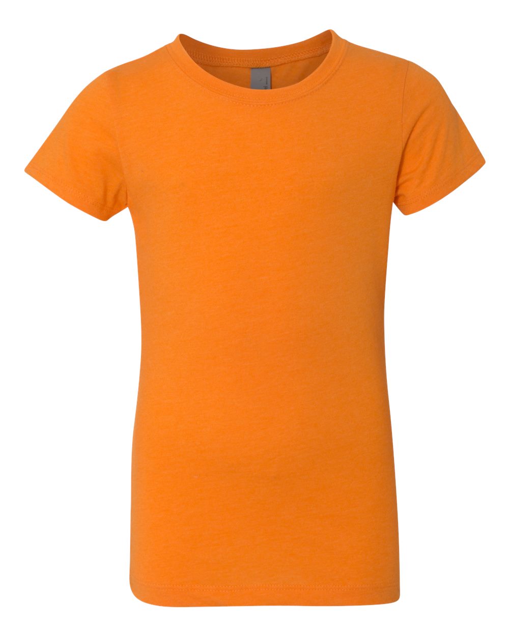Front View of Orange Girls’ CVC Princess T-Shirt - 3712