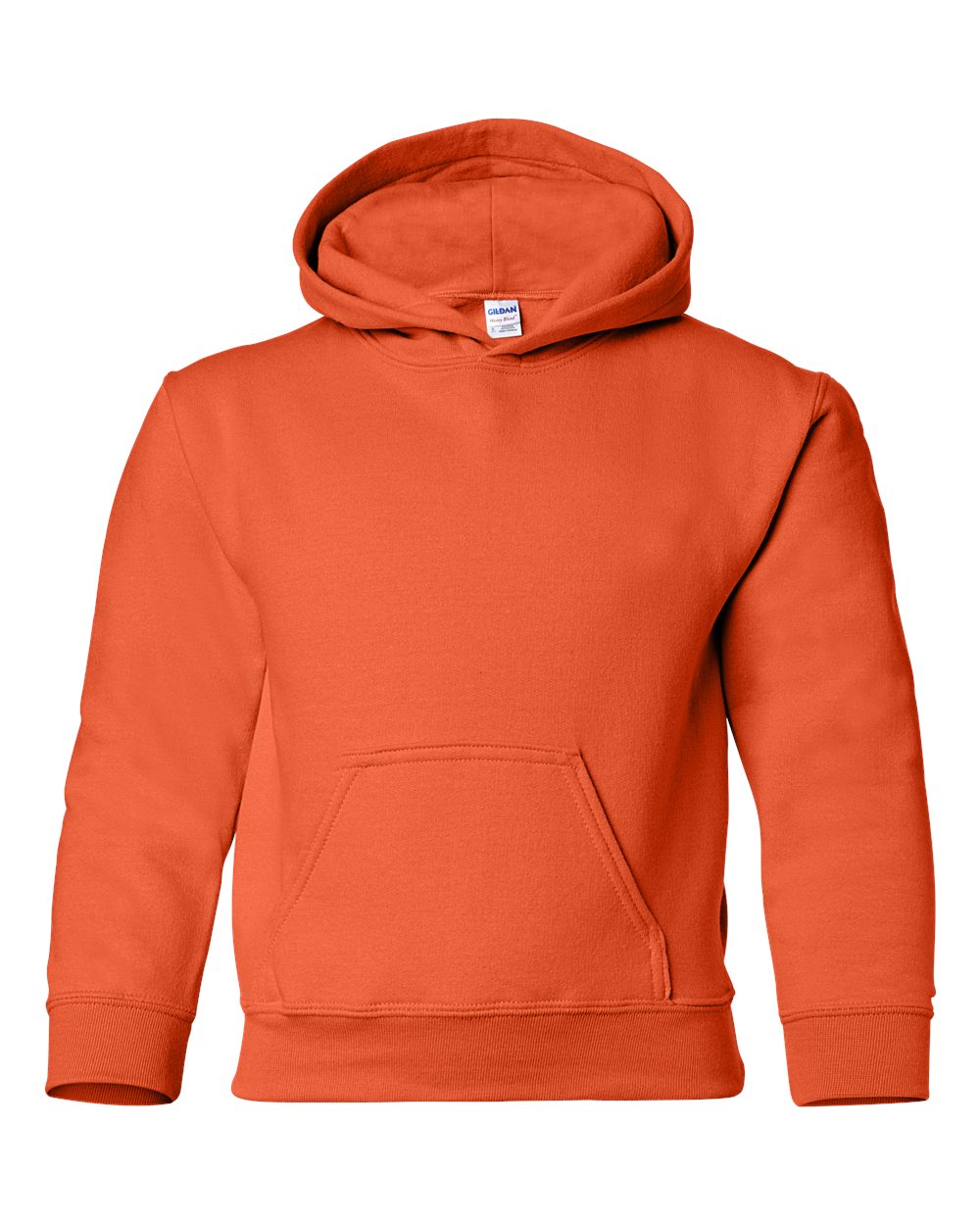 Orange Heavy Blend™ Youth Hooded Sweatshirt - 18500B