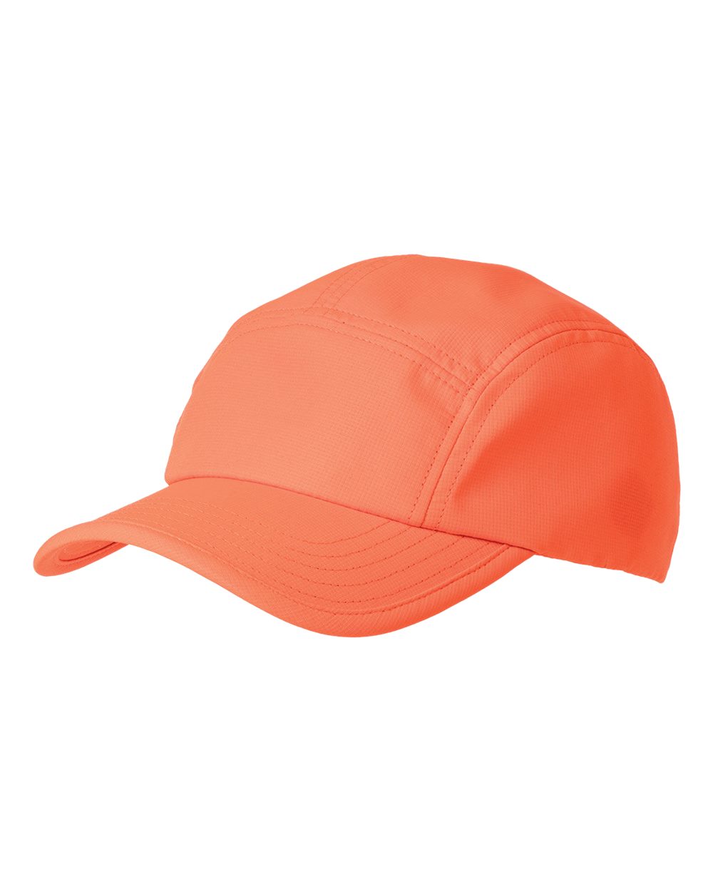 Front View of Orange Pearl Performance Cap - BA603 plain