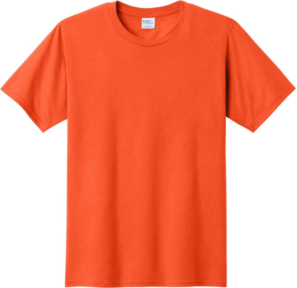 Front View of Orange Port & Co Fan Favorite Tee. PC450