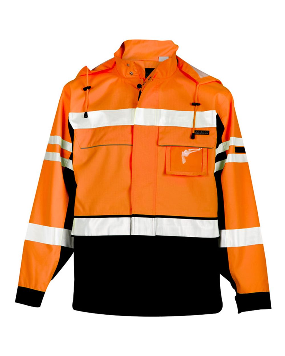 Front View of Orange Premium Black Series® 2-In-1 Jacket - JS135-136