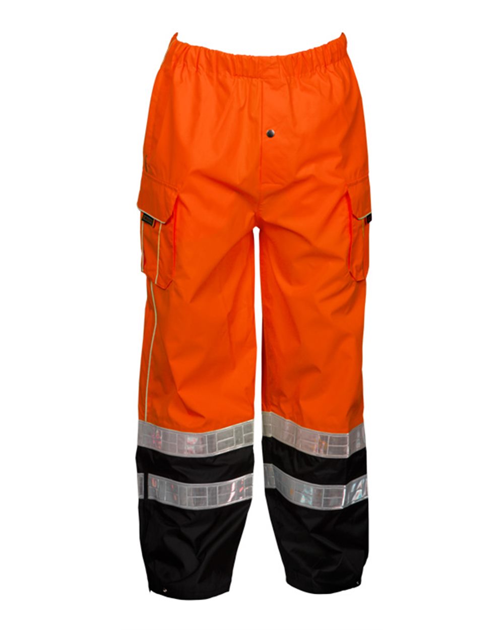 Front View of Orange Premium Black Series® Rainwear Pants - RWP106-107